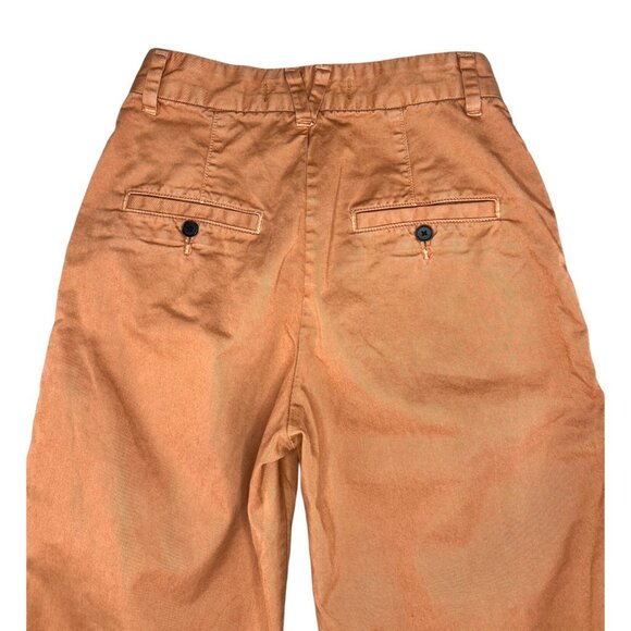 Veronica Beard Jeans Womens Wide-Leg Pants In Rust With Side Stripes Size 24 - Picture 5 of 16